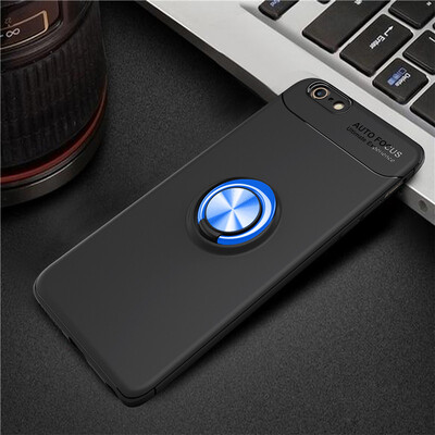 

Iphone 66S Luxury Metal Ring Magnetic Bracket Shockproof Cooling TPU Phone Case