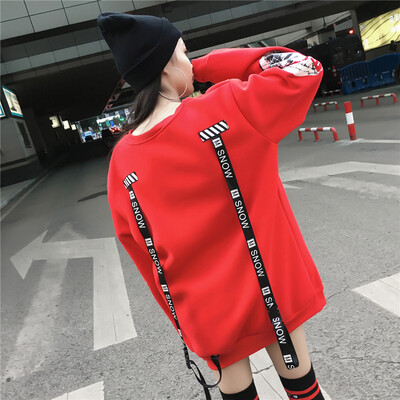 

Women Oversized Harajuku Letter Print Hoodies