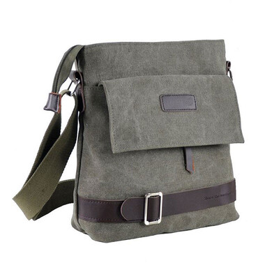 

Mens Canvas Crossbody Hiking Military Messenger Sling Shoulder Bag Satchel New