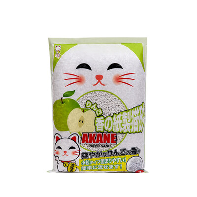 

AKANE apple-flavored cat litter environmentally friendly dust-free&deodorizing 7L imported from Japan