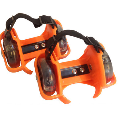 

Kids Youth Flash Runaway Adjustable Wheels Heel Roller Skates Blades Shoes