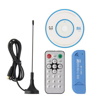 

USB 2.0 цифровой тюнер DVB-T SDR + DAB + FM HDTV ТВ-тюнер приемник Стик RTL2832U + R820T2 Black & Silver