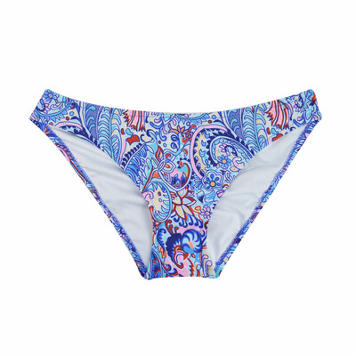 

2018 Girls Sexy Low Waist Candy Colors Bikini Bottom Women Print Cheeky Small Swim Briefs Sporty Shorts