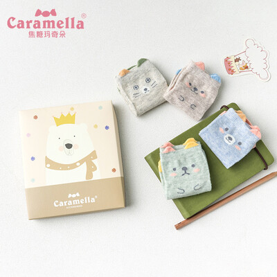 

Caramella socks female boat socks spring&summer thin section shallow mouth cotton socks cute socks Japanese cartoon socks Korean version 513804 animal hug all code