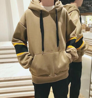 

2018 Autumn Fun Striped Hoodie Student Loose Sweater printing Cartoon Bf Style Hooded Jacket Unisex