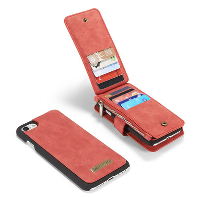 

Iphone 5/5S/SE роскошью кожаного торговли многофункциональный моды съемный бумажник карты клип клип телефон дело