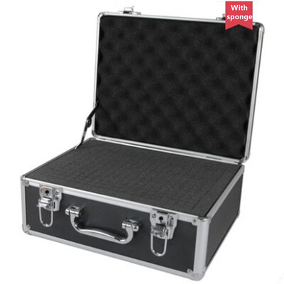 

Aluminum ABS Travel bag Tool case suitcase toolbox File box Impact resistant safety equipment camera with pre-cut foam lining