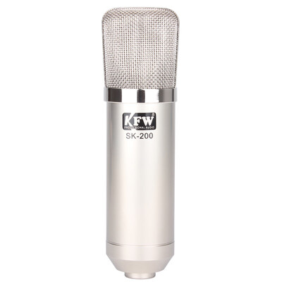 

Kay Frog KFW SK-200 recording condenser microphone microphone computer recording cover network K song YY UC chat silver