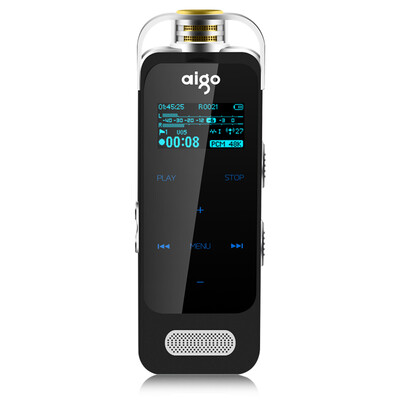 

Patriot aigo R6635 recording pen professional micro-HD remote noise reduction genuine touch screen 8G black