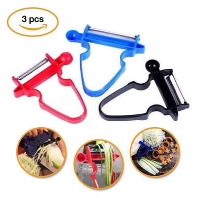 

Magic 3Pcs Trio Peelers Slicer Shredder Peeler Julienne Vegetable Fruit Cutter
