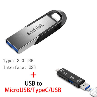 

SanDisk 30 USB Flash Drive 128GB 64GB 32GB 16GB ULTRA FLAIR Memory Stick Pen Drives Pendrive Flashdisk U Disk for Computer