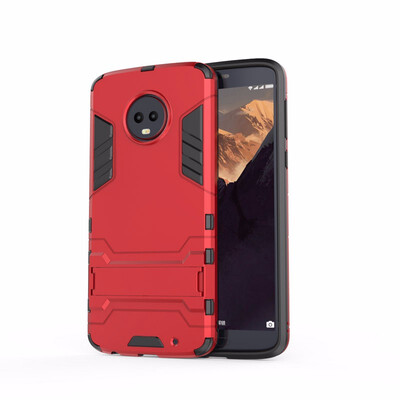 

for Motorola Moto G6 WIERSS Shockproof Hard Phone Case for Moto G6 Plus G6 Combo Armor Case Back Cover Fundas Caoa Coque