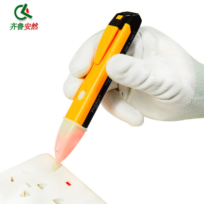 

Qilu Enron multi-function inductive test pencil car line inspection electroscope do not touch sound&light alarm electroscope home checkpoint electrician pen
