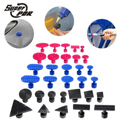 

Super PDR auto repair tool 32pcs glue tabs use for car dent removal tool kit dent tabs tools 10 blue 10 red 12 black
