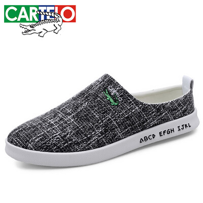 

Cartier crocodile CARTELO breathable linen baotou lazy soft bottom non-slip casual sandals&slippers men KDL1301 hemp gray 40