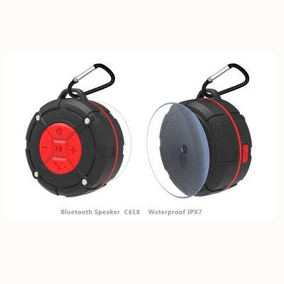 

TOPROAD Waterproof IPX7 Bluetooth Speaker Portable Sucker Handsfree Hoparlor Wireless Stereo Shower loudspeaker with Microphone