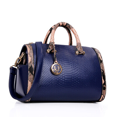 

New Fashion Women Leather Handbags Women Messenger Bags Bowling Boston Tote Bag Crocodile Designer Handbags High Quality Shoulder Bags