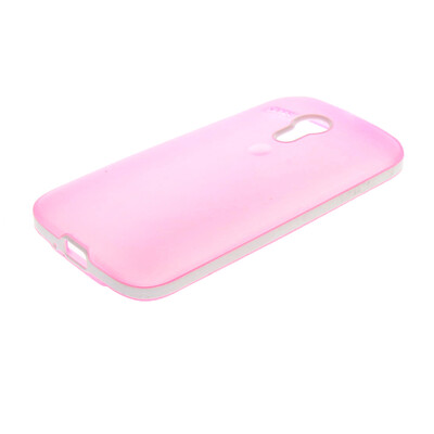 

MOONCASE Soft Flexible Silicone Gel TPU Skin Shell Back Case Cover for Motorola Moto G Pink