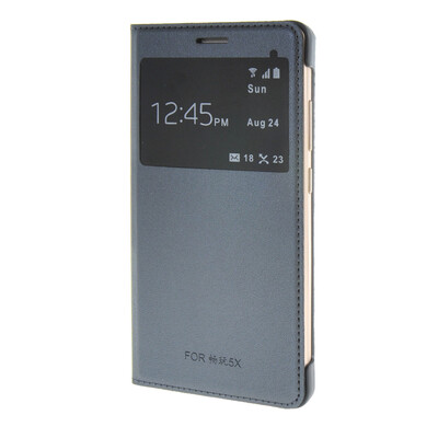 

MOONCASE Window View Design Slim Flip Leather Case Cover for Huawei Honor 5X Play (5.5