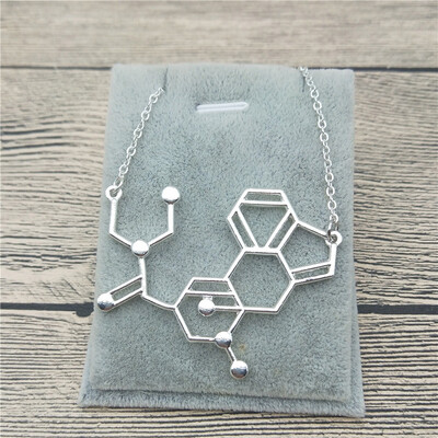 

New Dopamine DNA Necklace Dopamine DNA Pendant Dopamine DNA Psychology Necklace Science Biology Jewelry For Women