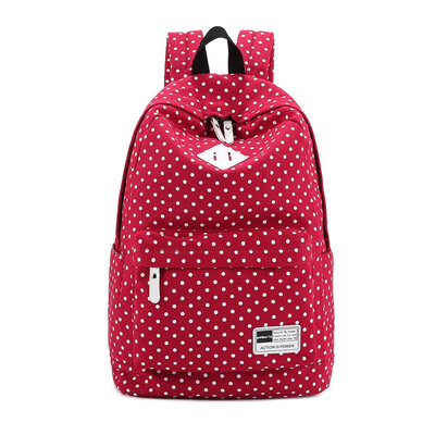 

Fashionable Canvas Backpack for Female Students Leisure Travel Backpack