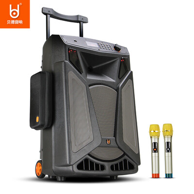

Bayer BD-H1815 Phoenix Series Outdoor Portable Trolley Sound High Power Square Dance Bluetooth Elimination Original Speaker 15 Inch Black
