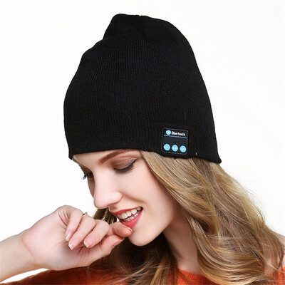 

Warm Bluetooth Smart Hat With Soft Comfortable Microphone Wireless Music Headset Headphone For iphone Android Sport Cap Band