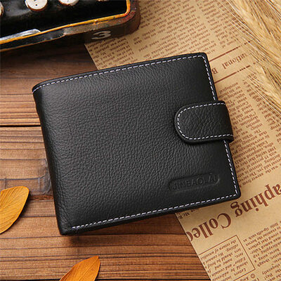 

JINBAOLAI Кожаный кошелек с кошельками из натуральной кожи Mens Wallet для кредитной карты