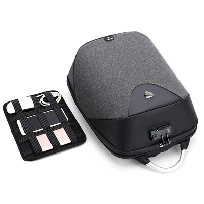 

USB Charging Shoulder Backpack Stereo Digital Storage Anti-theft Computer Rucksack Male&Middle School Student Bag