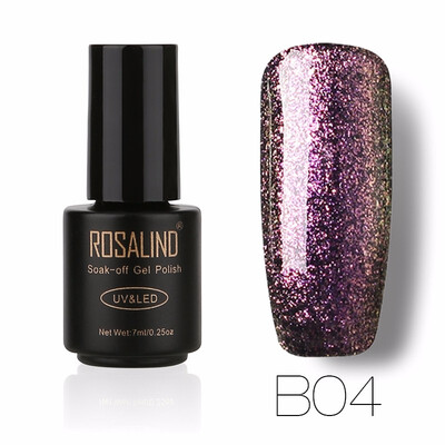 

ROSALIND Gel 1S 7mlL Chameleon Color B01-12 UV LED Glitter Gel Nail Polish Nail Art Chameleon Shimmer Permanent gel lacquer