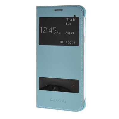 

MOONCASE Samsung Galaxy A8 чехол для View Slim Leather Flip Pouch Cover Blue