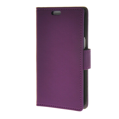 

MOONCASE Simple Leather Flip Wallet Card Slot Stand Back чехол для Samsung Galaxy J1 Purple