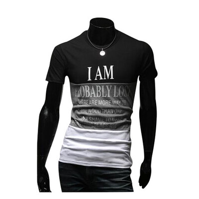 

Zogaa Mens T-Shirt Fashion Slim Round Collar