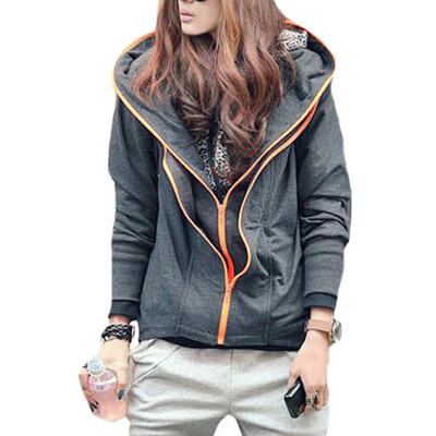 

CT&HF Women Fashion Leisure Coat Long Contracted Comfortable Fleece Movement Style Cotton Fleece Coat For Women