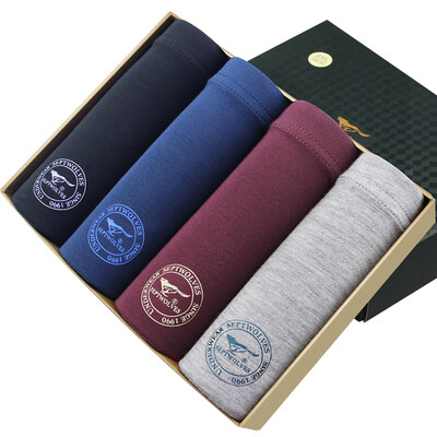

[Jingdong supermarket] seven wolves (SEPTWOLVES) men's underwear male flat angle pants blue fine sticky fiber sexy waist modal four corners shorts 94669 color M