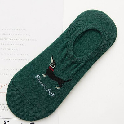 

Summer Men Casual Cotton Socks Cartoon Animal Invisible Socks