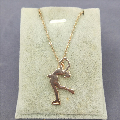 

New Figure Skating necklace Ice Skating Jewelry
