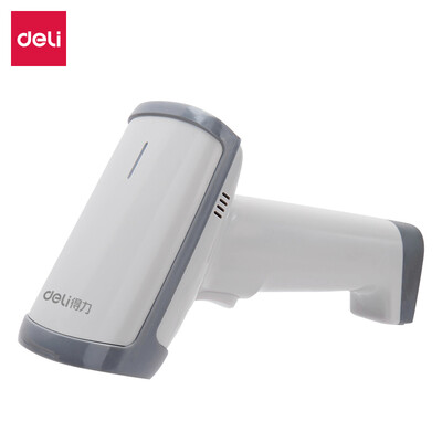 

Deli deli wired one-dimensional two-dimensional code scanner gun medicine drug agricultural pesticide veterinary drug scan code gun cash register mobile phone payment barcode scanner code barcode gun 14950 white