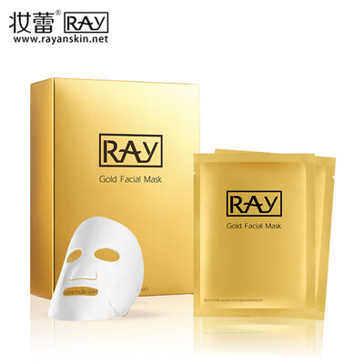 

Official authorized brand direct supply makeup RAY RAY Golden silk mask 10 pieces box brightening repair anti-wrinkle firming light acne