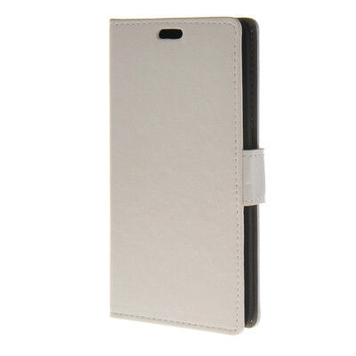 

MOONCASE Smooth PU Leather Flip Wallet Card Slot Bracket Back Case Cover for Huawei Ascend Y635 White