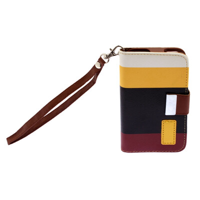 

YellowBrown Unique For iphone 5C Good Quality Leather Flip Pouch Case Cover