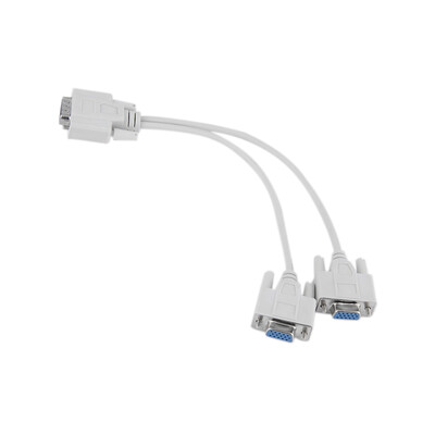

2 в 1 15-контактный разъем VGA SVGA-монитор Y Splitter Cable провод для компьютера