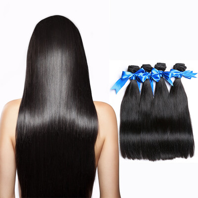 

WYF Indian Straight Virgin Hair 4 Bundles 100% необработанные человеческие волосы прямые волосы