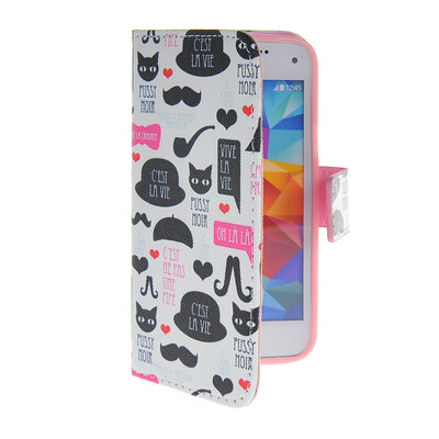 

MOONCASE Pattern Style Leather Side Flip Wallet Card Slot Pouch Stand Shell Back ЧЕХОЛ ДЛЯ Samsung Galaxy S5 i9600