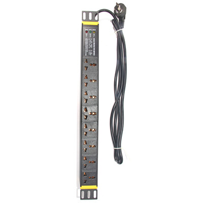 

Lengon) PDU Cabinet Sockets 8-Hole Insertion Plug Plates Lightning Protection Plugs Tray Board 2m PDU-MS08 1U-P