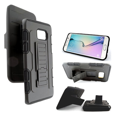 

Riyo Military Combo Back Cover for Samsung Galaxy S6 edge Active Hybrid Shockproof Future Armor Stand Phone Case