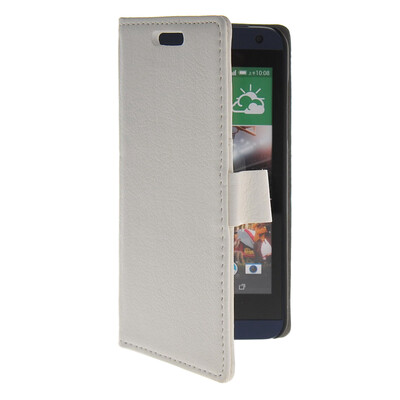 

MOONCASE Slim Leather Flip Wallet Card Pouch with Kickstand Shell Back ЧЕХОЛ ДЛЯ HTC Desire 610 White