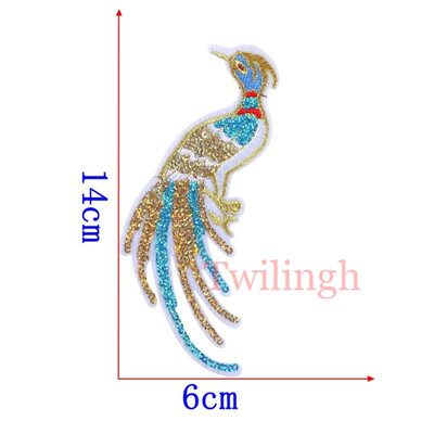 

twilingh Patches Sewing Iron-On Accessories Patchworks Cartoon Deer Embroidered Sequined Patches For Clothing