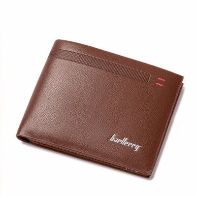 

New Men Wallet European Short Horizontal Purse