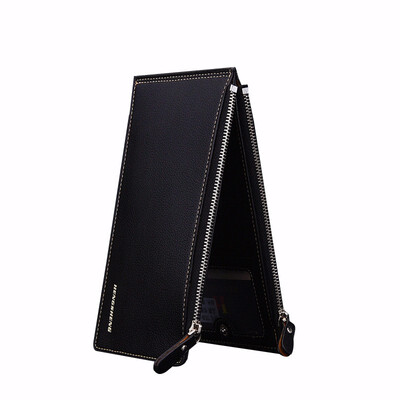 

Business Wallet mens card mobile phone bag light double zipper wallet